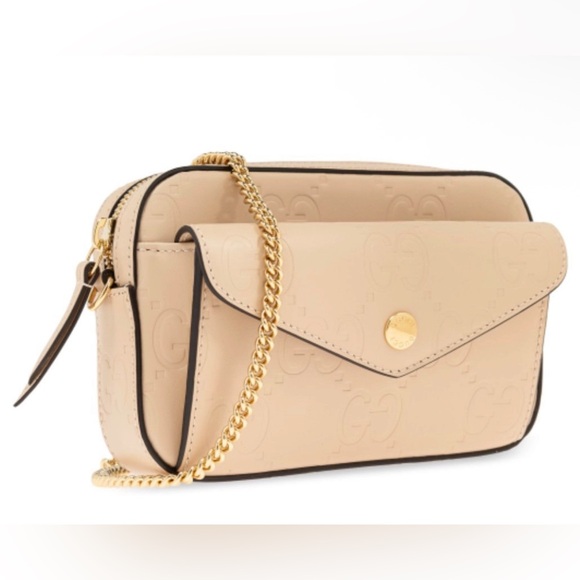 NEW GUCCI GG logo super mini chain bag - Picture 1 of 7